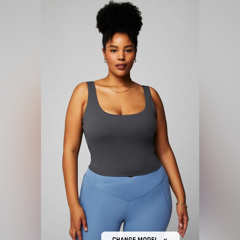 Fabletics Oasis Twist Built In Bra Tank